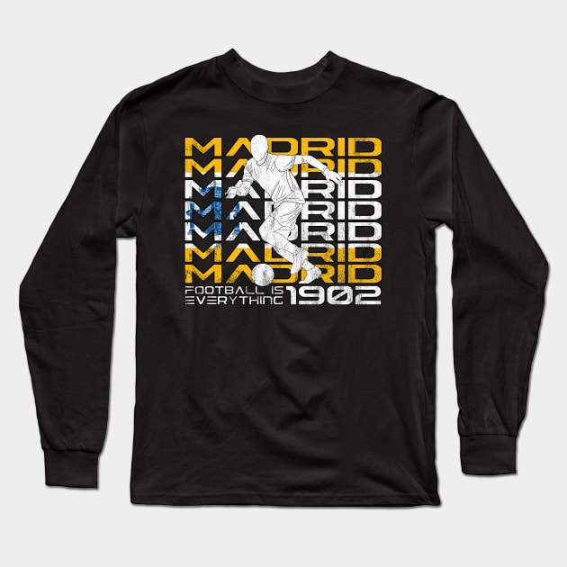 Football Is Everything - Real Madrid Attack Retro Long Sleeve T-Shirt by FOOTBALL IS EVERYTHING